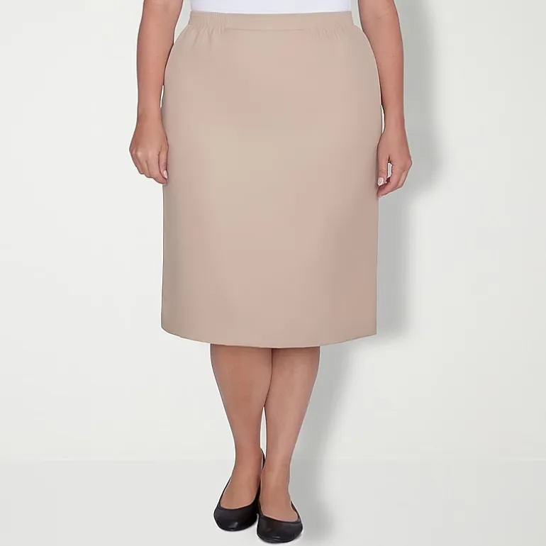 Alfred Dunner Suiting Womens Plus Pencil Skirt