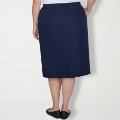 Alfred Dunner Suiting Womens Plus Pencil Skirt
