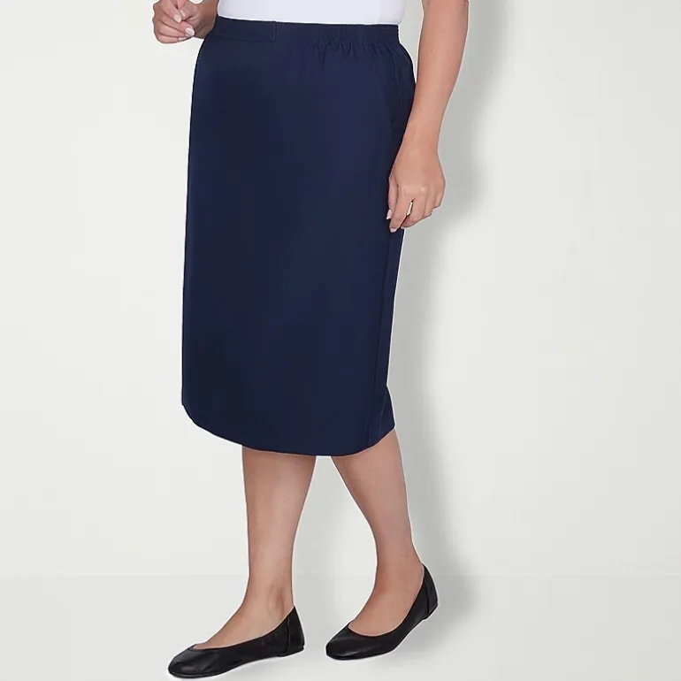 Alfred Dunner Suiting Womens Plus Pencil Skirt