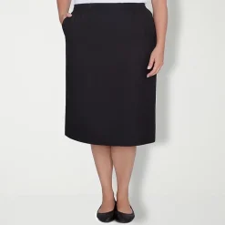 Alfred Dunner Suiting Womens Plus Pencil Skirt