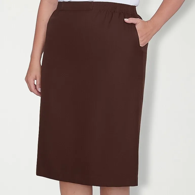 Alfred Dunner Suiting Womens Plus Pencil Skirt