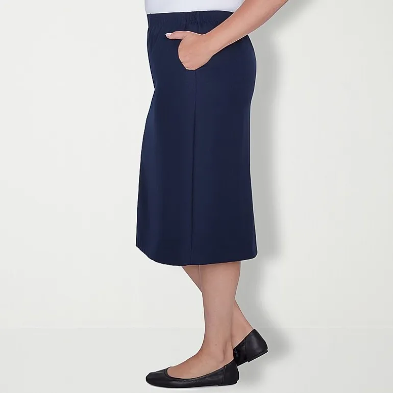 Alfred Dunner Suiting Womens Plus Pencil Skirt