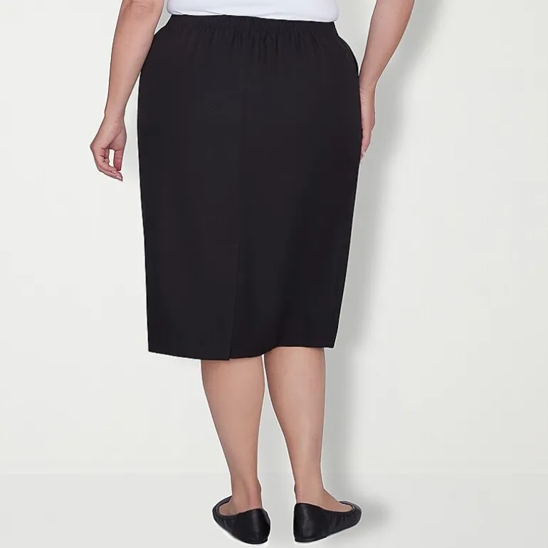 Alfred Dunner Suiting Womens Plus Pencil Skirt