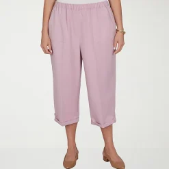 Alfred Dunner Vintage Charm Womens Plus Straight Capri Pant