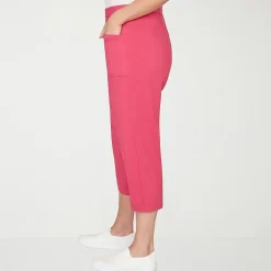 Alfred Dunner Womens Plus Straight Capri Pant
