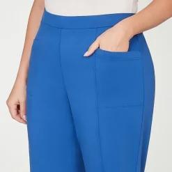 Alfred Dunner Womens Plus Straight Capri Pant