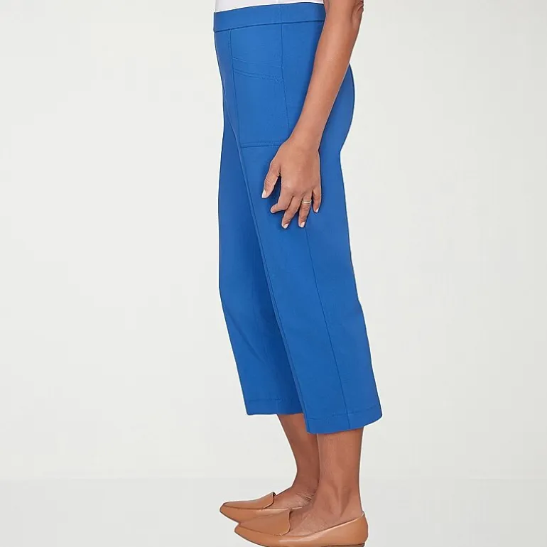 Alfred Dunner Womens Straight Capri Pant
