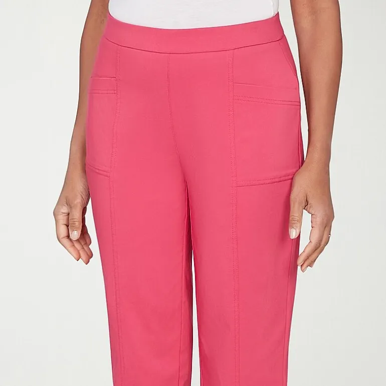 Alfred Dunner Womens Straight Capri Pant