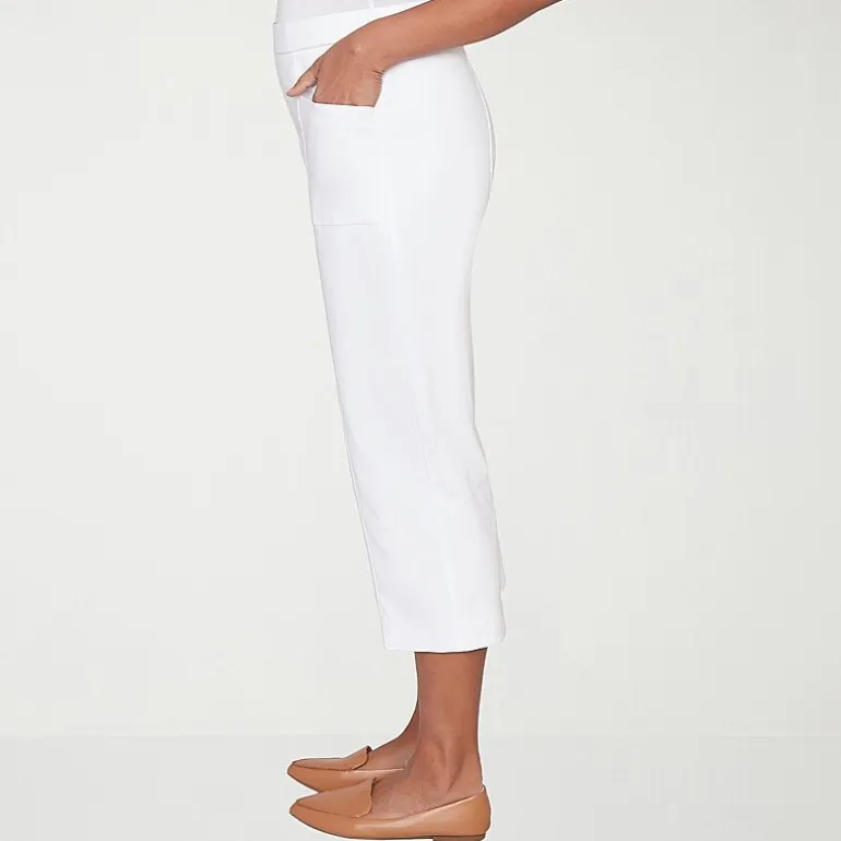 Alfred Dunner Womens Straight Capri Pant