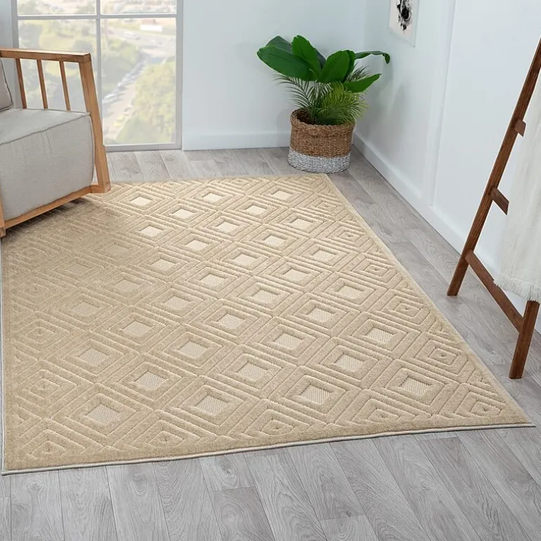 Alina Bel Geometric Indoor Outdoor Rectangular Area Rug