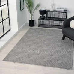 Alina Bel Geometric Indoor Outdoor Rectangular Area Rug