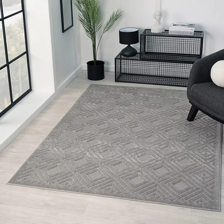 Alina Bel Geometric Indoor Outdoor Rectangular Area Rug