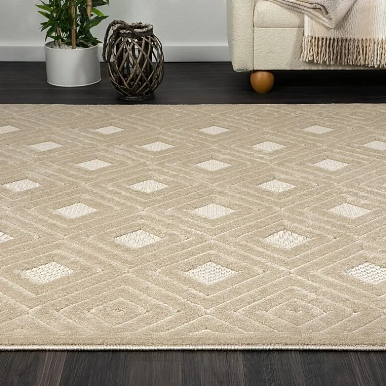 Alina Bel Geometric Indoor Outdoor Rectangular Area Rug
