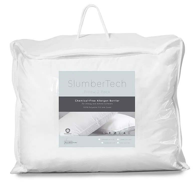 Allied Home Allergen Barrier 2-Pack Medium Density Pillow