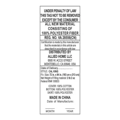 Allied Home Billowy Clouds Quilted Mattress Pad