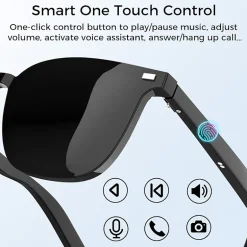 Alpha Digital Magnet Multi-Lens, Bluetooth Audio/Mic, IP65, 5Hr - Smart Glasses