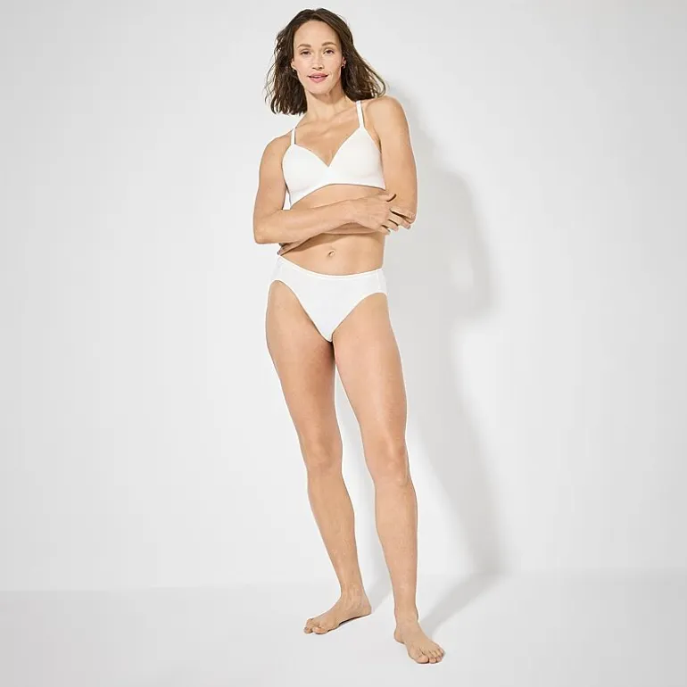 Ambrielle Cotton Full Coverage Wireless Full Coverage Bra 365405