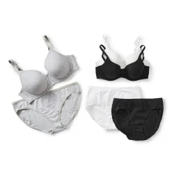 Ambrielle Cotton Full Coverage Underwire Bra