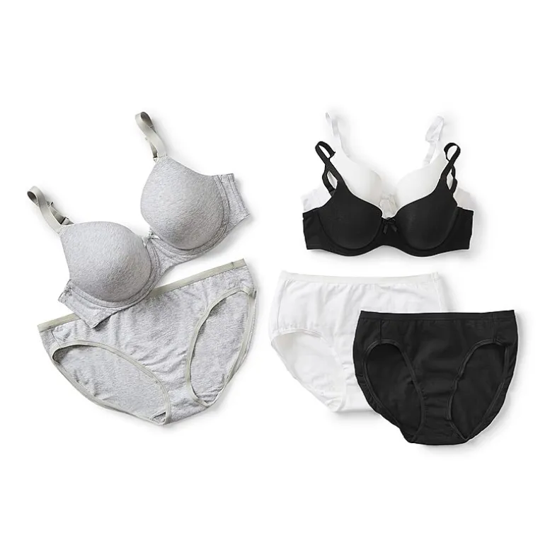 Ambrielle Cotton Full Coverage Underwire Bra
