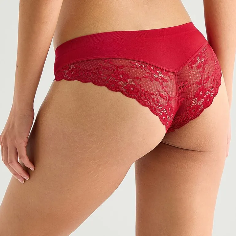 Ambrielle Seamless Lace Cheeky Panty