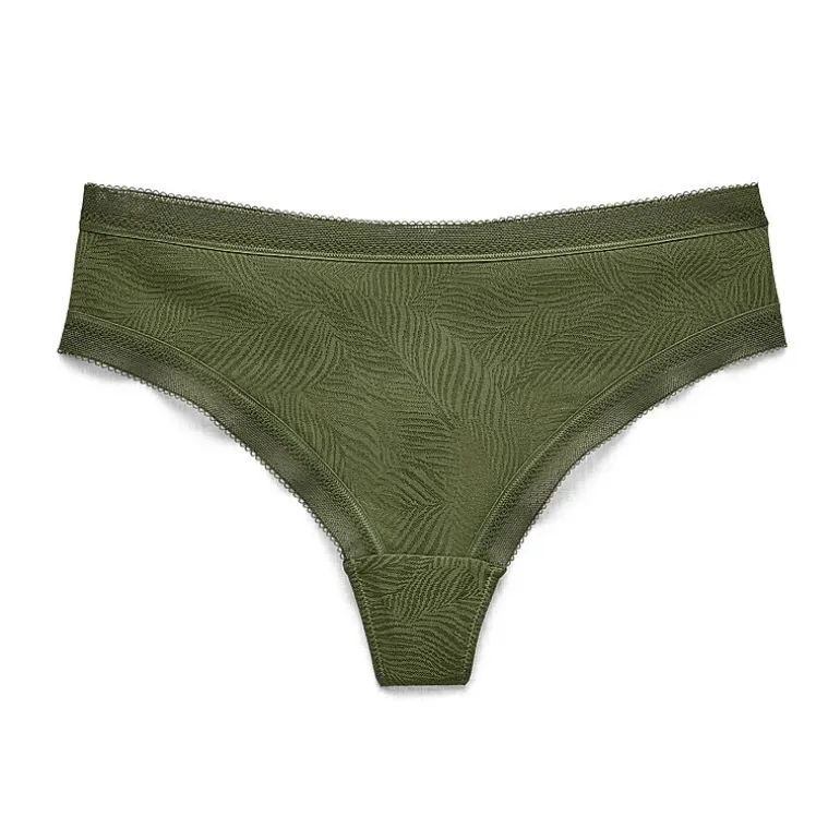 Ambrielle Smooth Lace Thong Panty