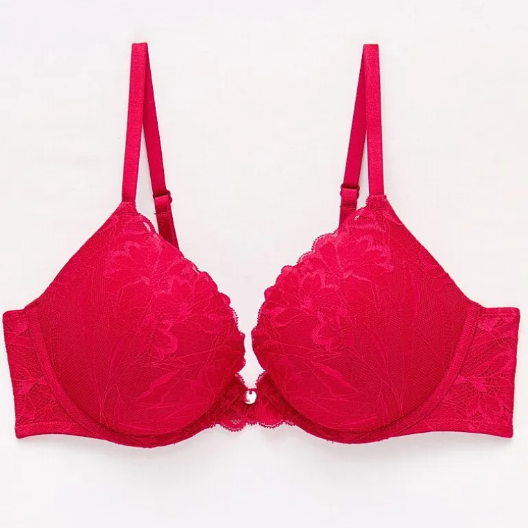 Ambrielle Tulip Lace Push Up Bra
