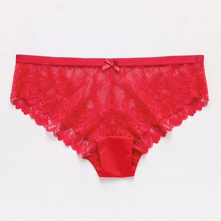Ambrielle Tulip Lace Shine Cheeky Panty