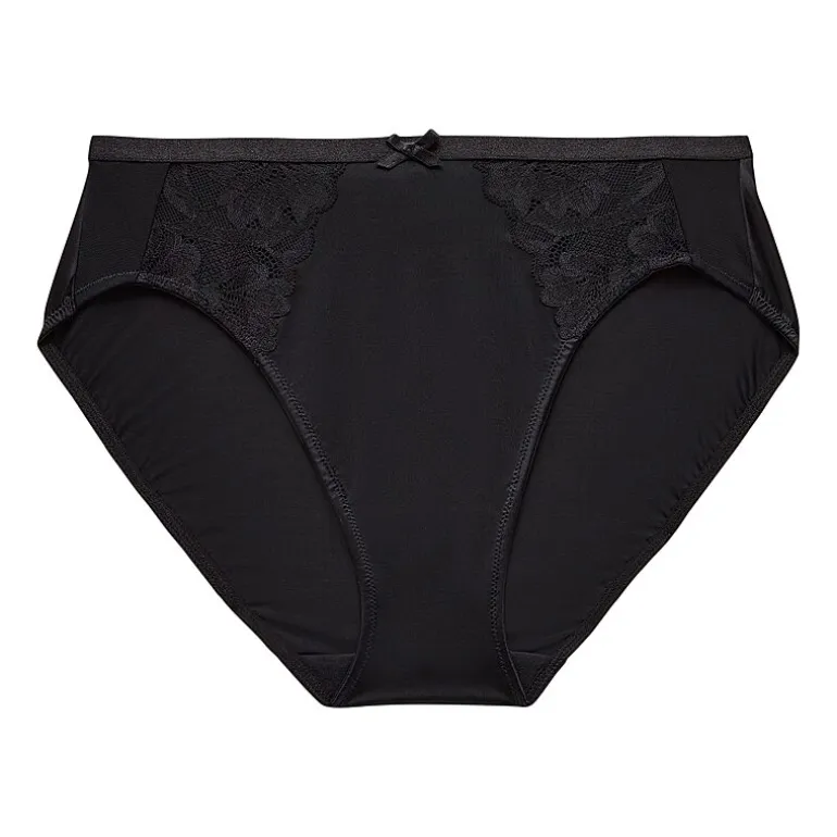Ambrielle Tulip Lace Shine High Cut Panty