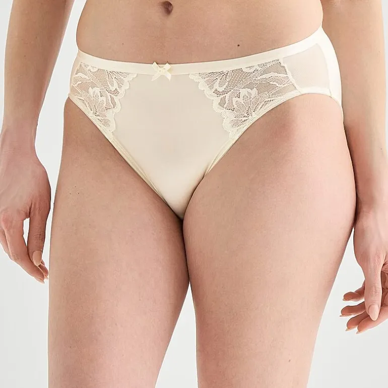 Ambrielle Tulip Lace Shine High Cut Panty