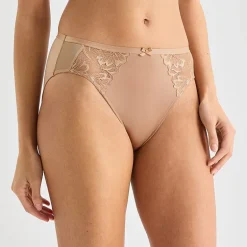 Ambrielle Tulip Lace Shine High Cut Panty