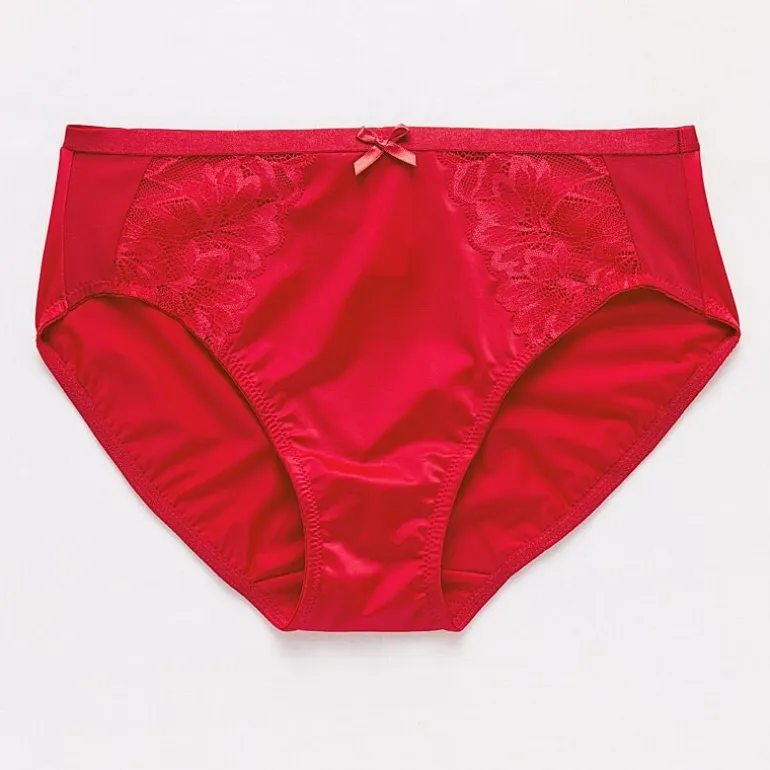 Ambrielle Tulip Lace Shine High Cut Panty