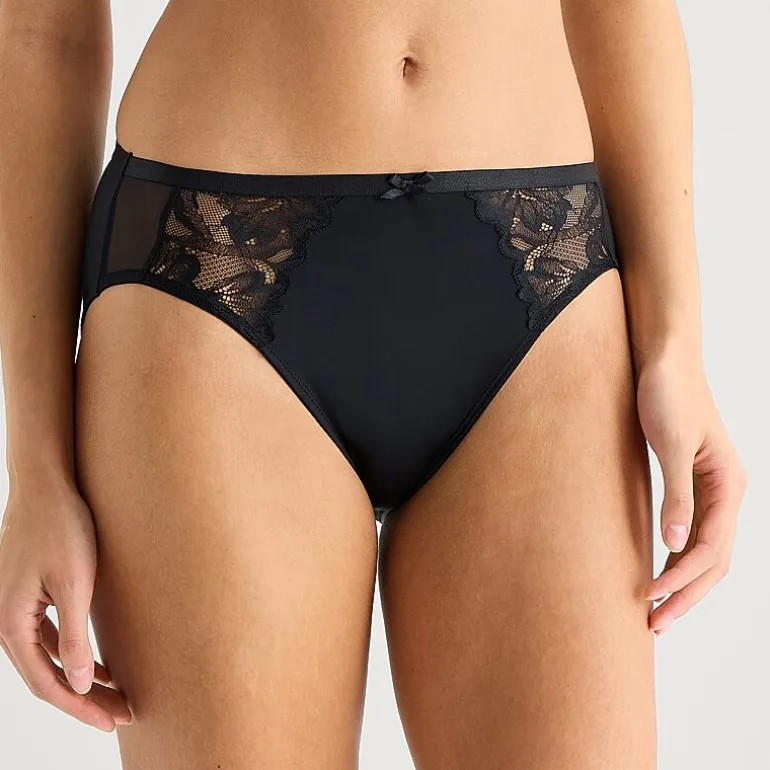 Ambrielle Tulip Lace Shine High Cut Panty