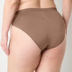 Ambrielle Womens Seamless High Cut Panty