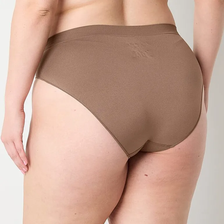 Ambrielle Womens Seamless High Cut Panty