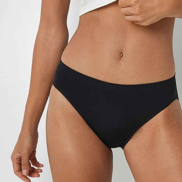 Ambrielle Womens Seamless High Cut Panty