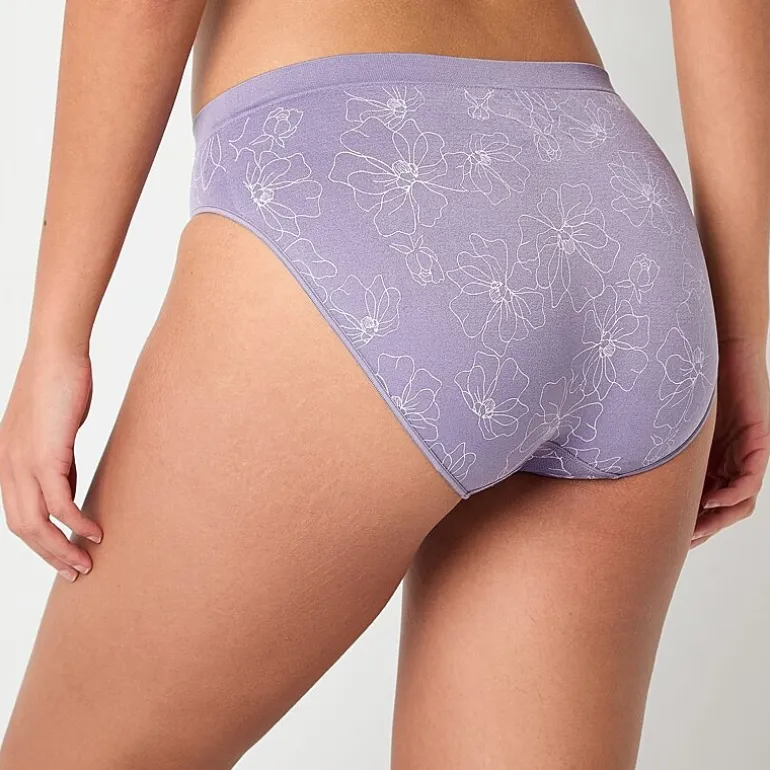 Ambrielle Womens Seamless High Cut Panty