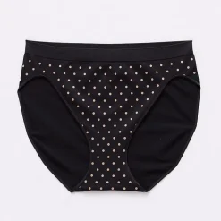 Ambrielle Womens Seamless High Cut Panty