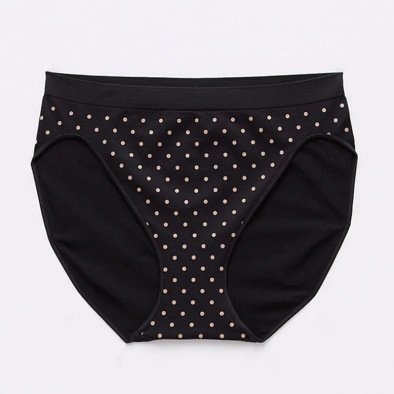 Ambrielle Womens Seamless High Cut Panty