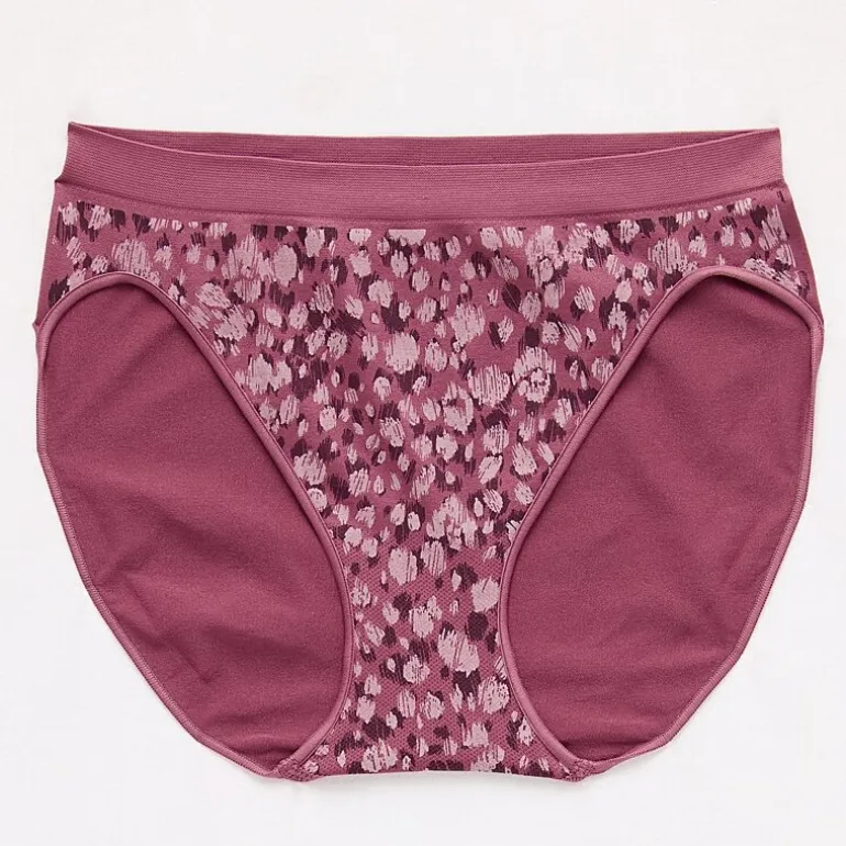 Ambrielle Womens Seamless High Cut Panty