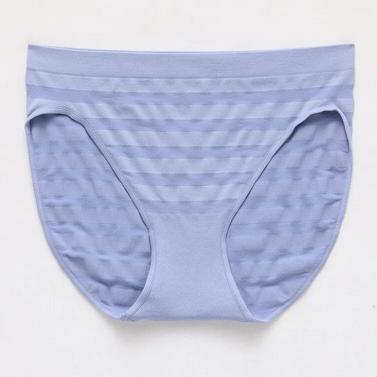 Ambrielle Womens Seamless High Cut Panty