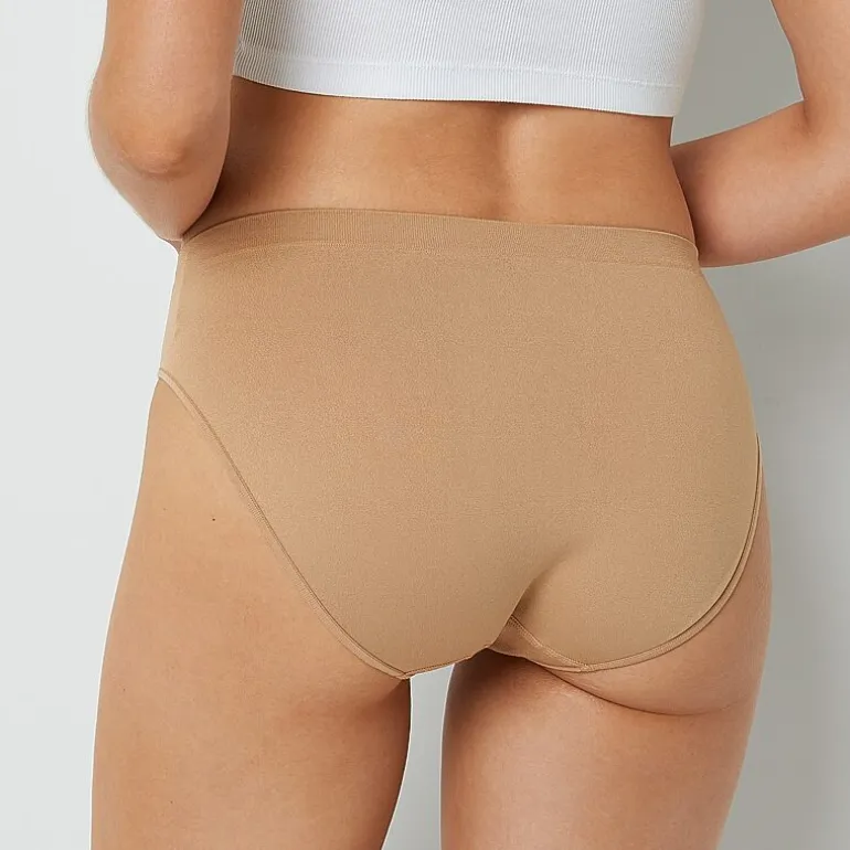 Ambrielle Womens Seamless High Cut Panty