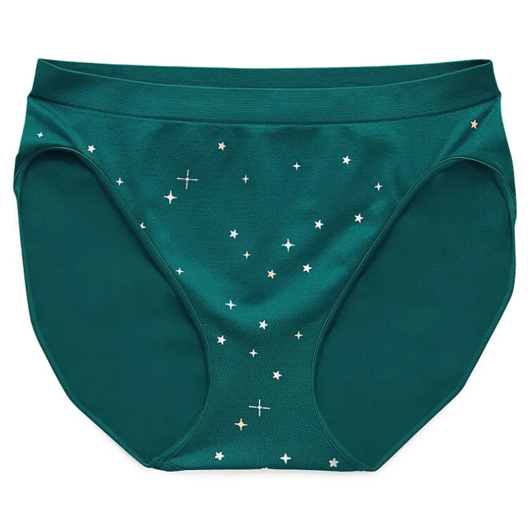 Ambrielle Womens Seamless High Cut Panty
