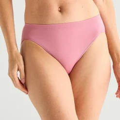 Ambrielle Womens Seamless High Cut Panty
