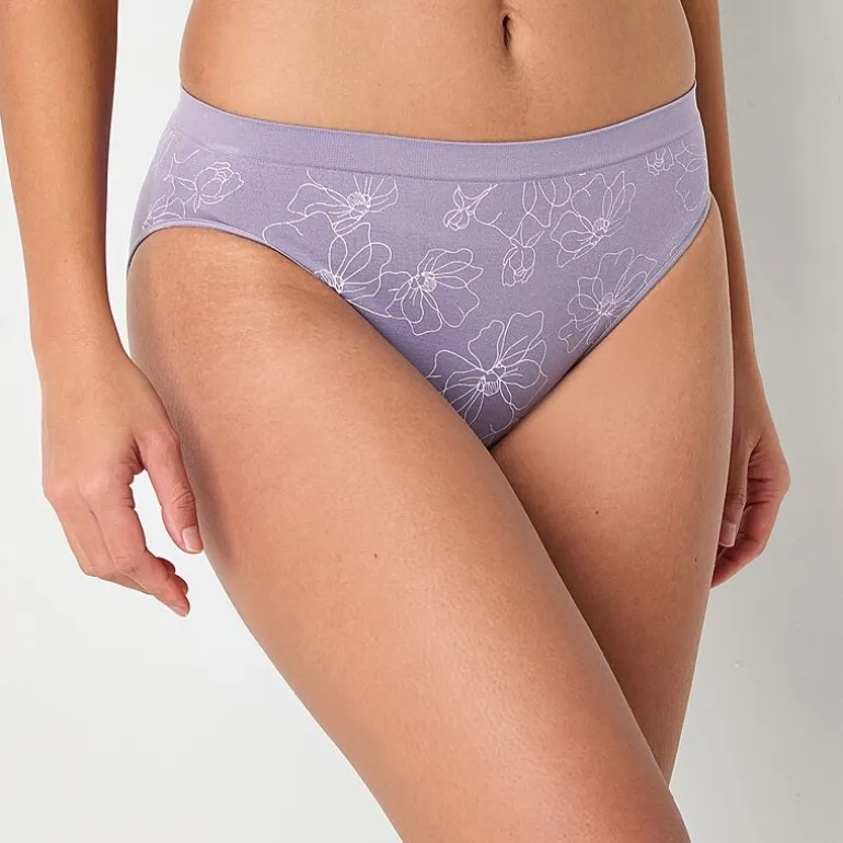 Ambrielle Womens Seamless High Cut Panty