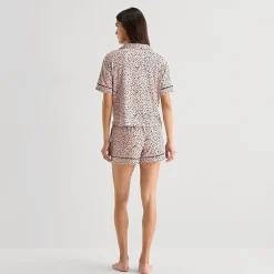 Ambrielle Womens Short Sleeve 2-pc. Pajama Set