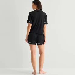 Ambrielle Womens Short Sleeve 2-pc. Pajama Set