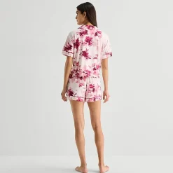 Ambrielle Womens Short Sleeve 2-pc. Pajama Set