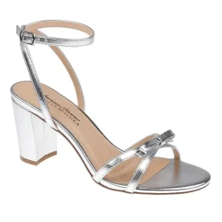 American Glamour Badgley Mischka Womens Millicent Heeled Sandals
