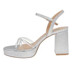 American Glamour Badgley Mischka Womens Maisie Heeled Sandals
