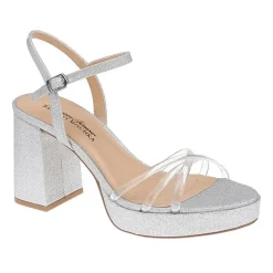 American Glamour Badgley Mischka Womens Maisie Heeled Sandals